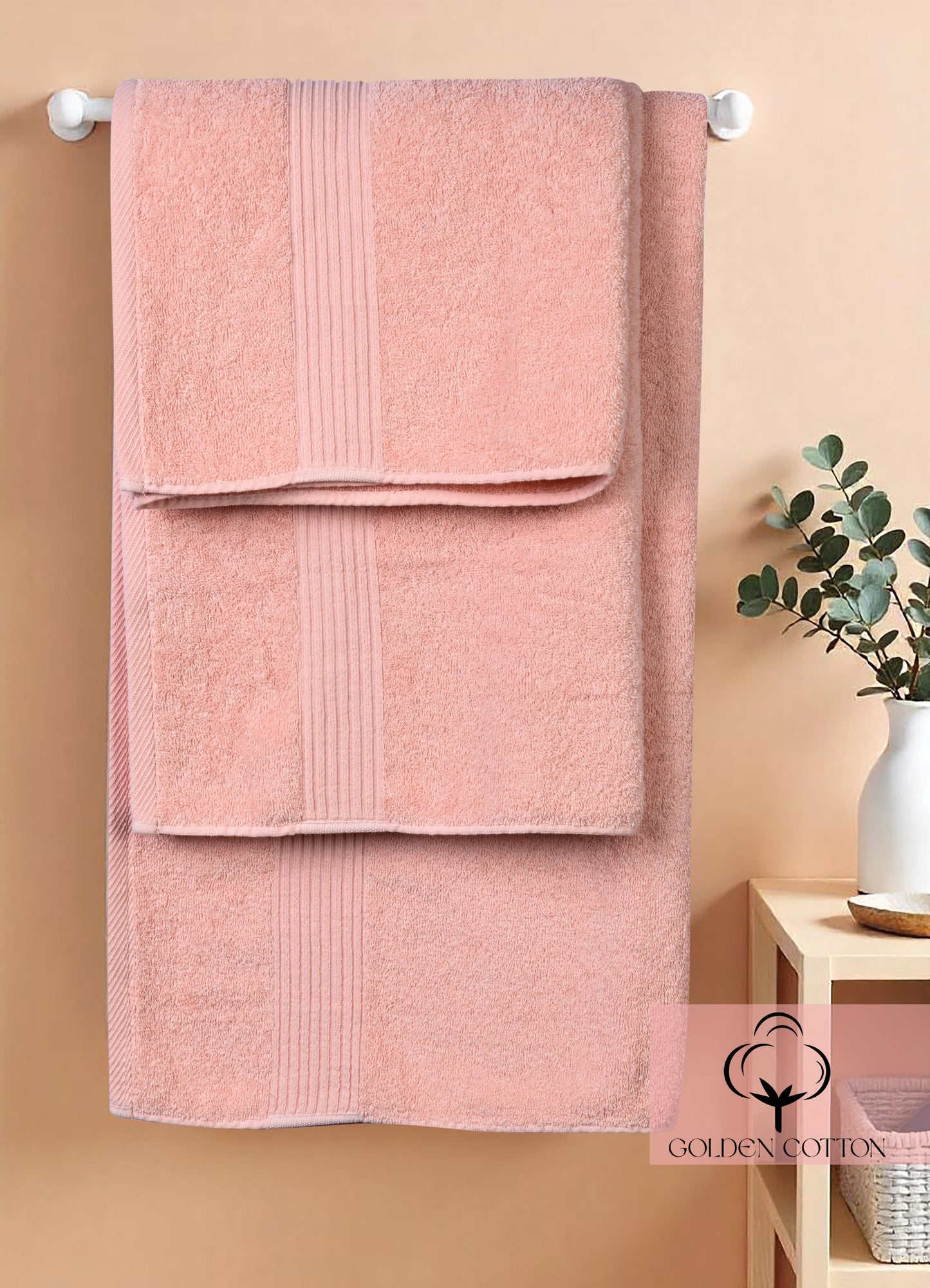 3-Piece Towel Set – 1 Large, 2 Medium
