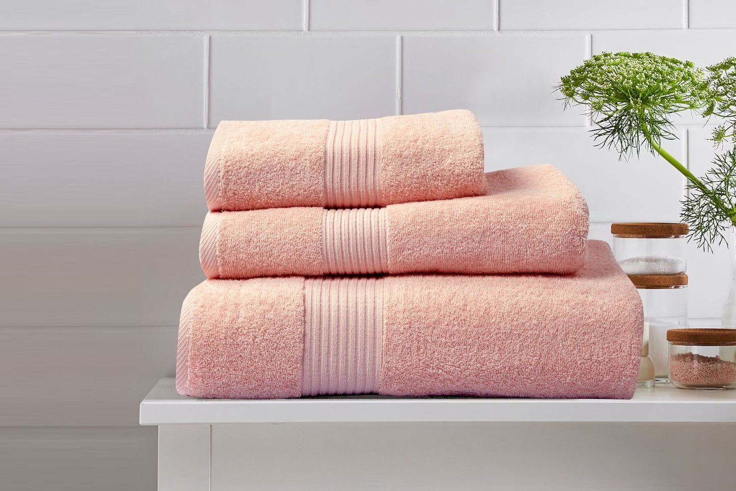 3-Piece Towel Set – 1 Large, 2 Medium
