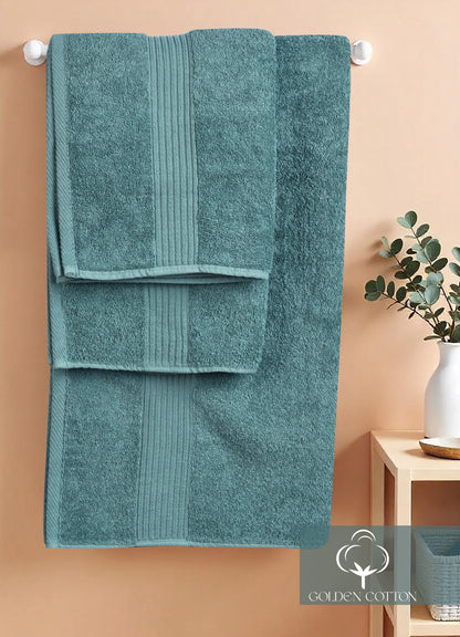 3-Piece Towel Set – 1 Large, 2 Medium
