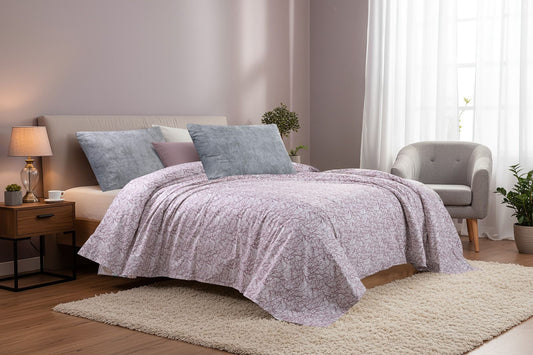 Bed sheet matching cotton 100% folral pink