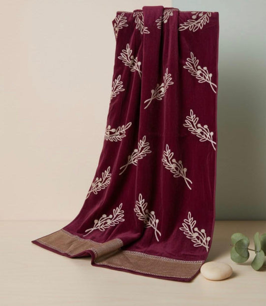 Royal Burgundy Towel Set
